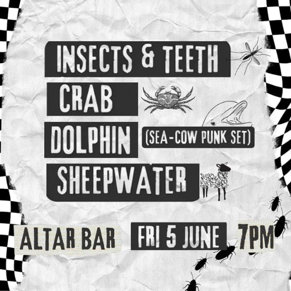 INSECTS & TEETH, CRAB, DOLPHIN (Sea-Cow Punk Set) + SHEEPWATER