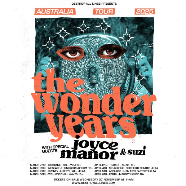 The Wonder Years (USA) Australian Tour 2025