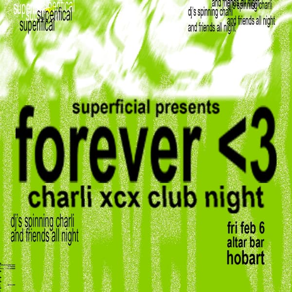 Forever <3: Charli XCX Club Night - Hobart