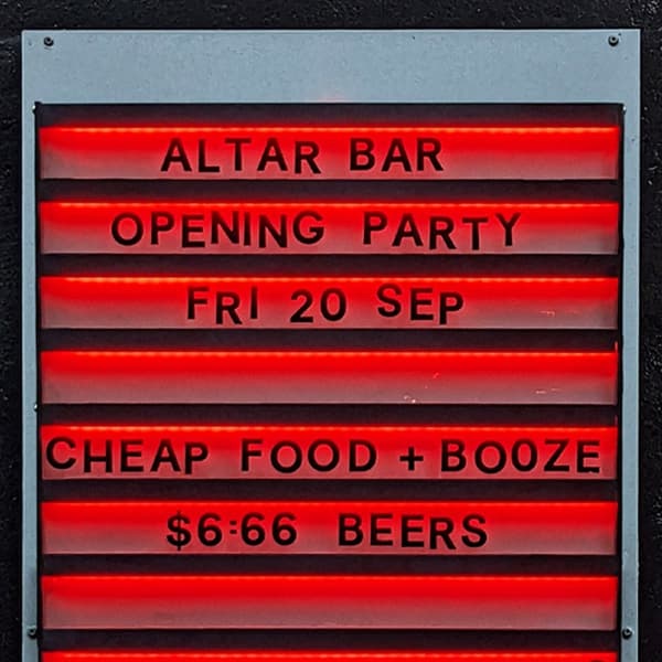 Altar Bar Opening Party