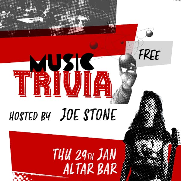 Music Trivia hosted by Joe Stone