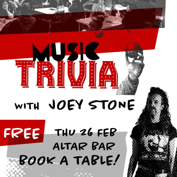 Music Trivia hosted by Joey Stone